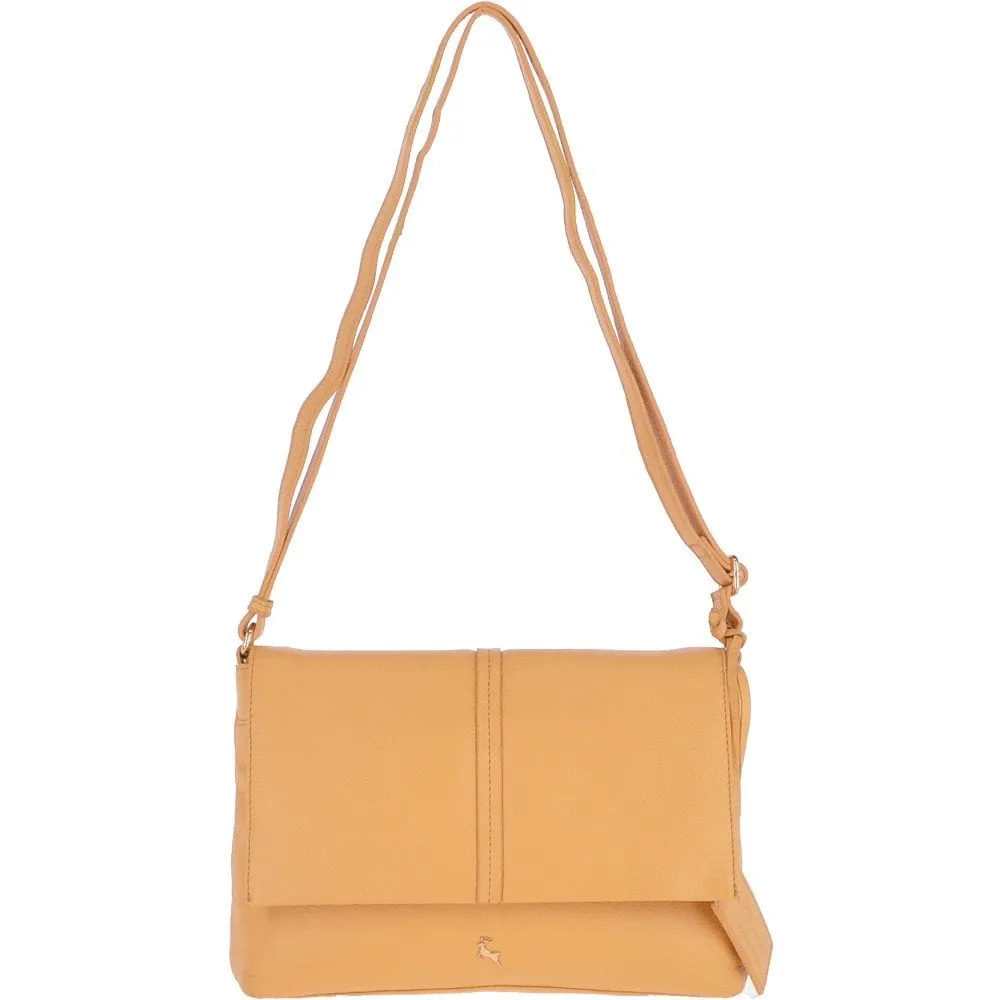 Medium Leather Shoulder Bag Daffodil : 62551