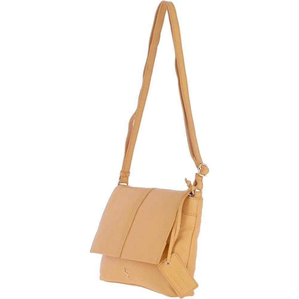 Medium Leather Shoulder Bag Daffodil : 62551