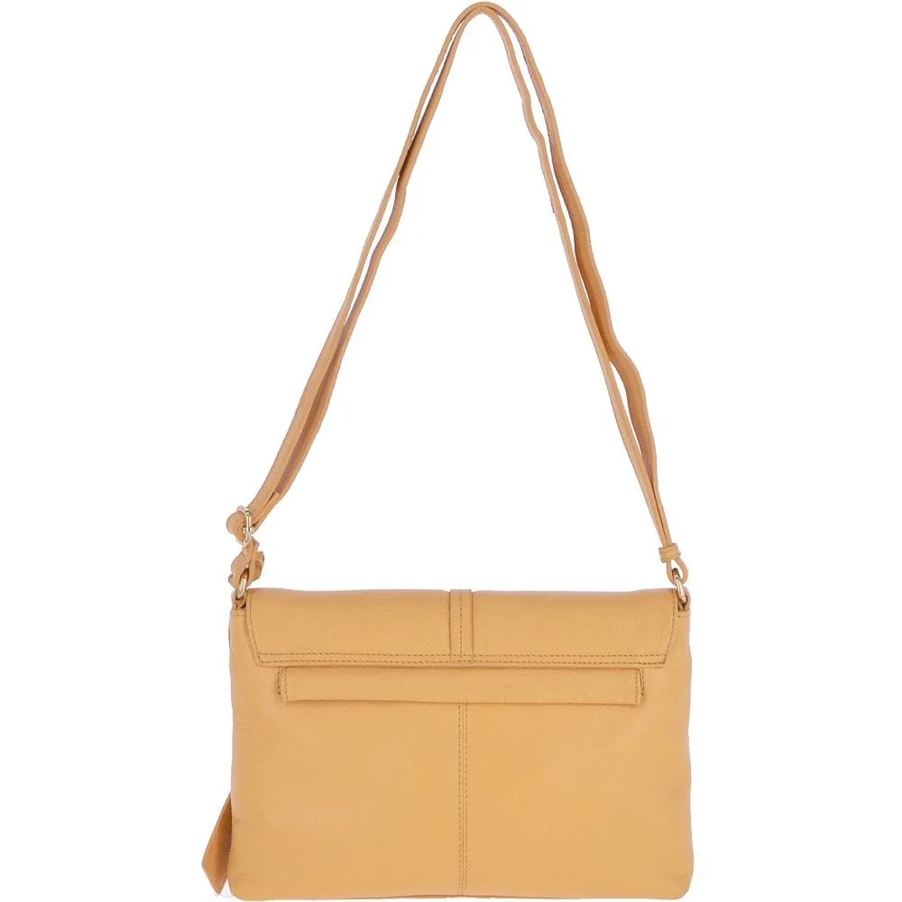 Medium Leather Shoulder Bag Daffodil : 62551