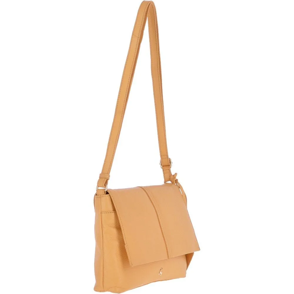 Medium Leather Shoulder Bag Daffodil : 62551