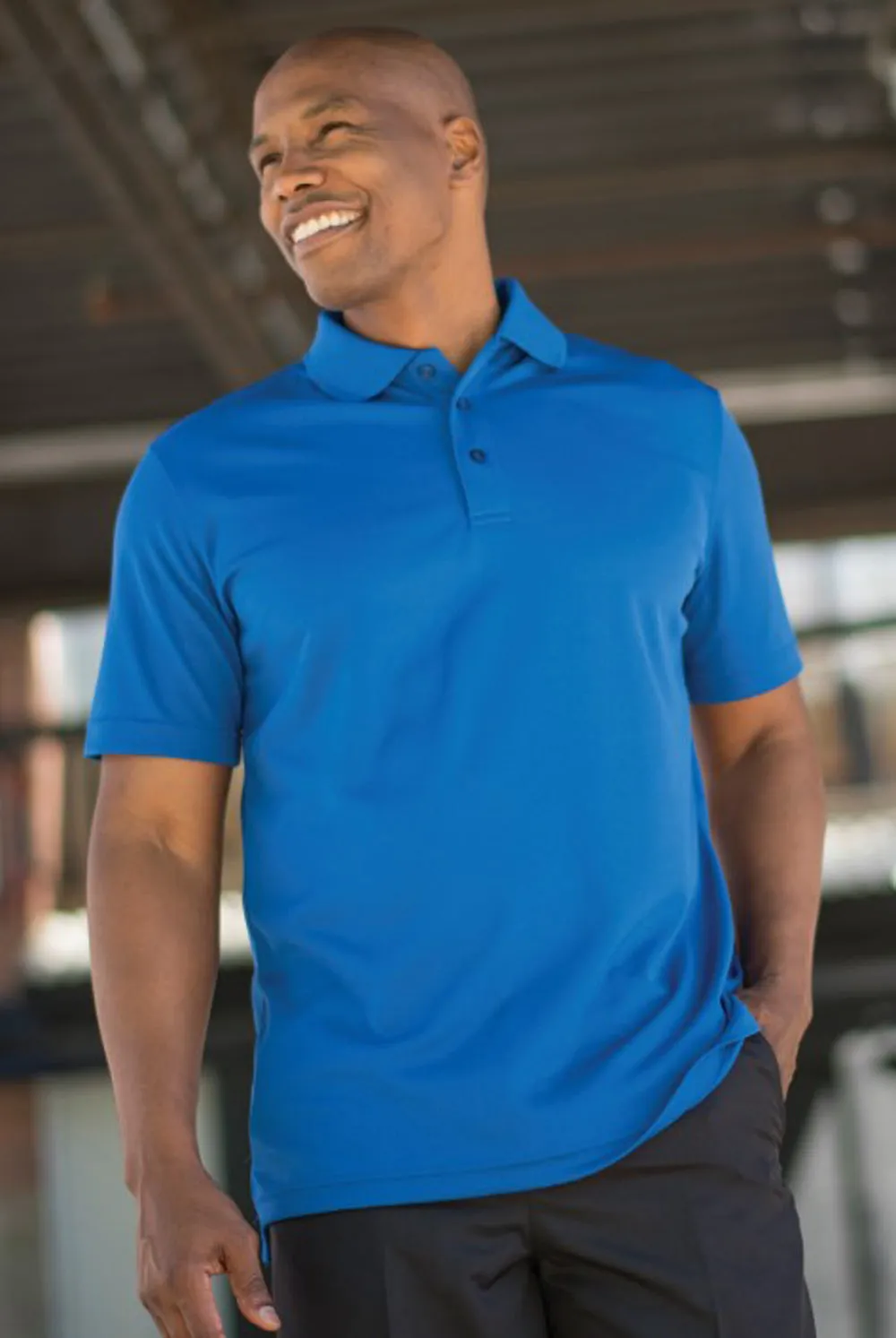 Men's Hi-Performance Polo - Slate Blue