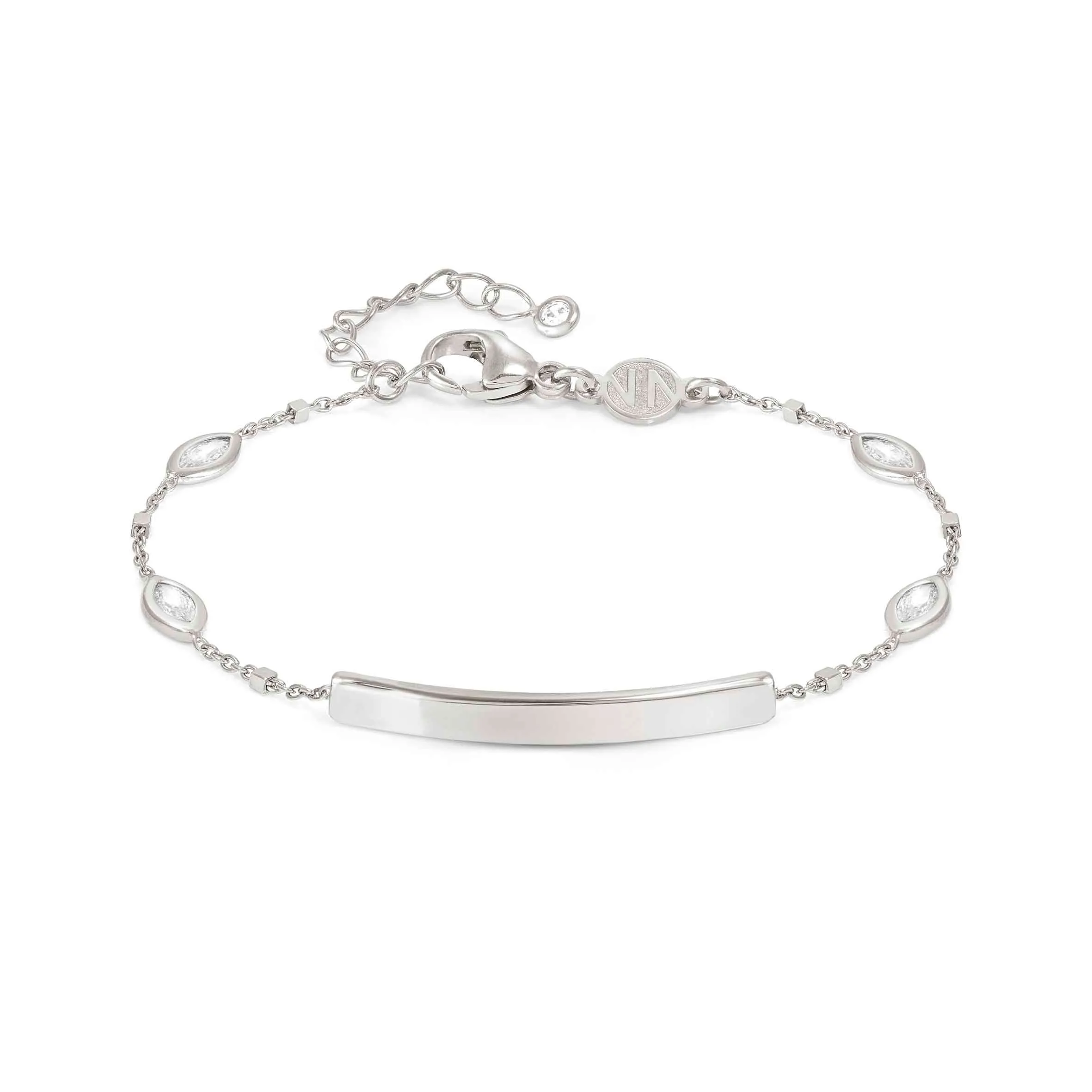 MESSAGGI D’AMORE bracelet, Plate, Oval CZ