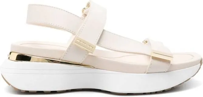 Michael Kors Hayes leather platform sneakers White