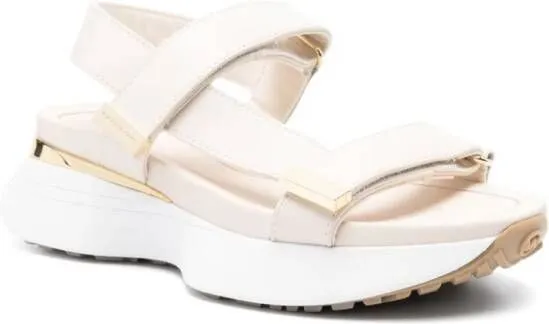 Michael Kors Hayes leather platform sneakers White