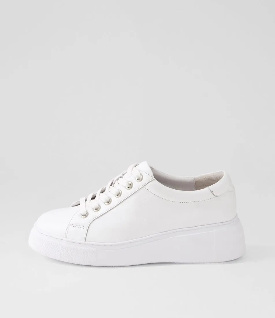 MIDAS Yejer White Leather Sneakers