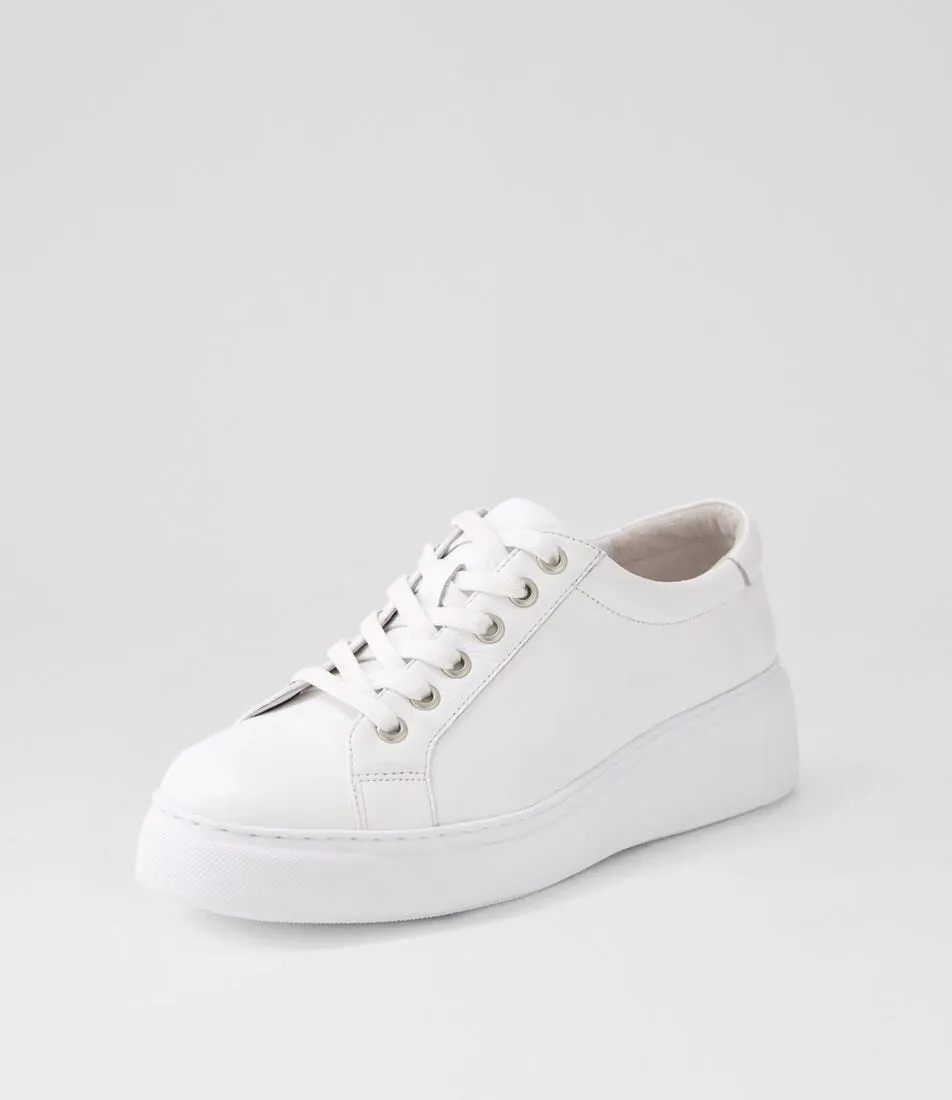 MIDAS Yejer White Leather Sneakers