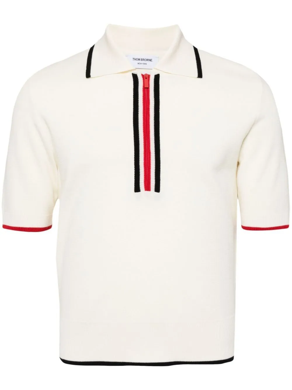 MILANO STITCH SS ZIP UP POLO