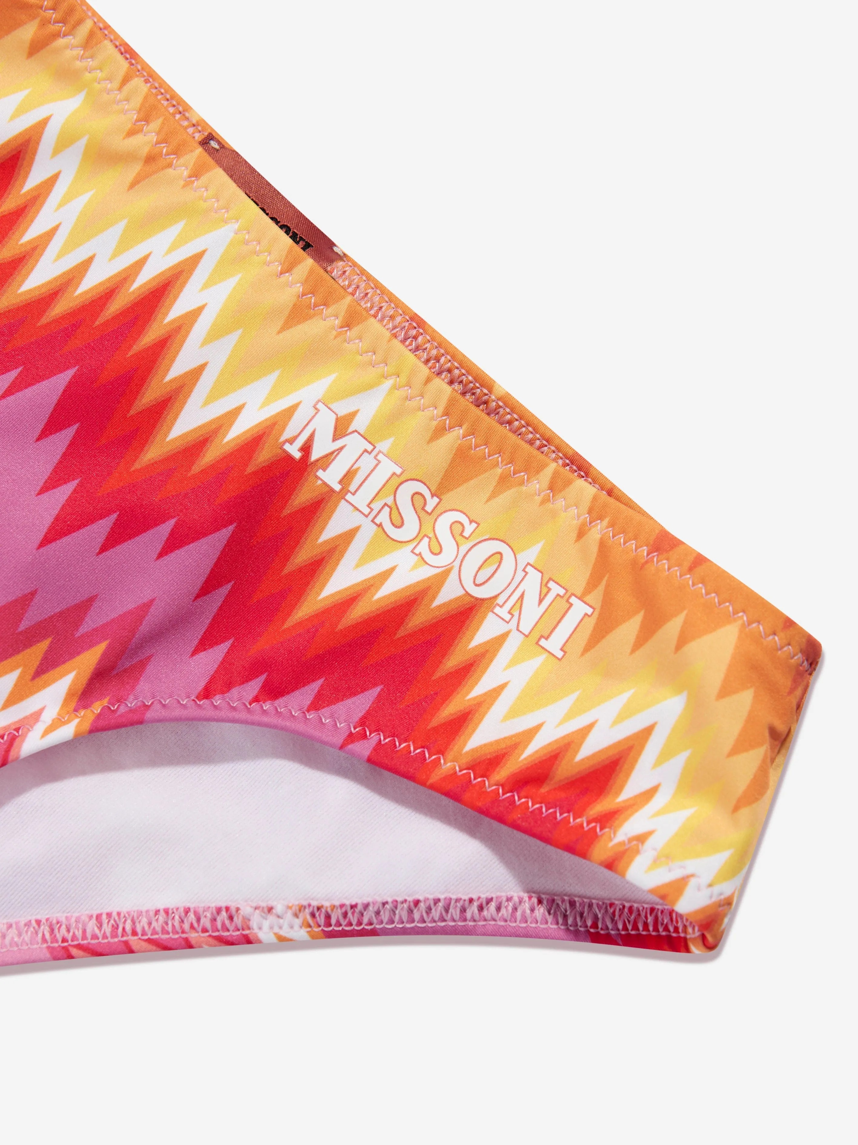 Missoni Girls Zigzag Tassel Bikini in Multicolour