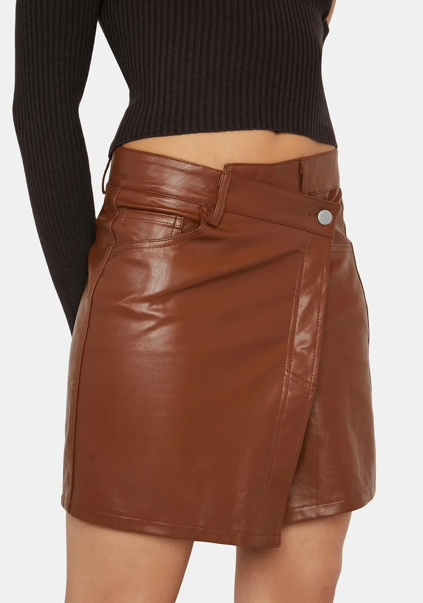 Modern Mod Vegan Leather Skirt-