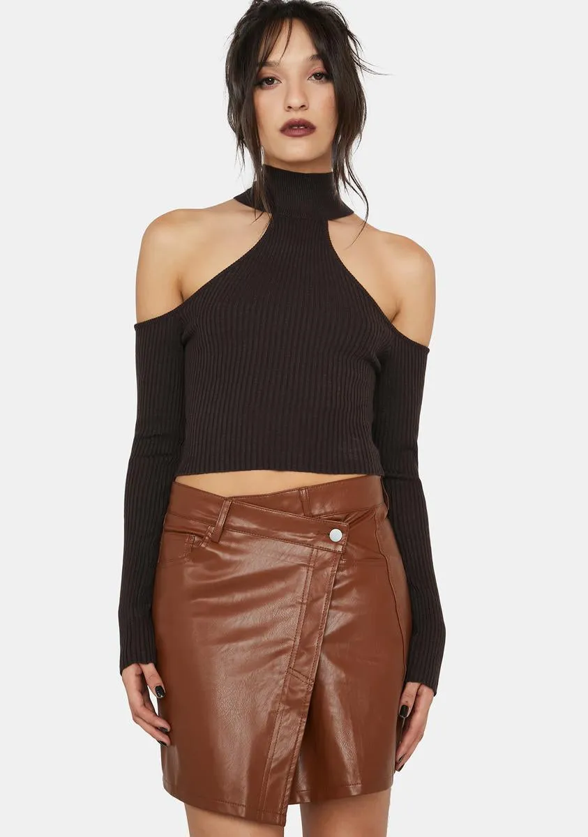 Modern Mod Vegan Leather Skirt-