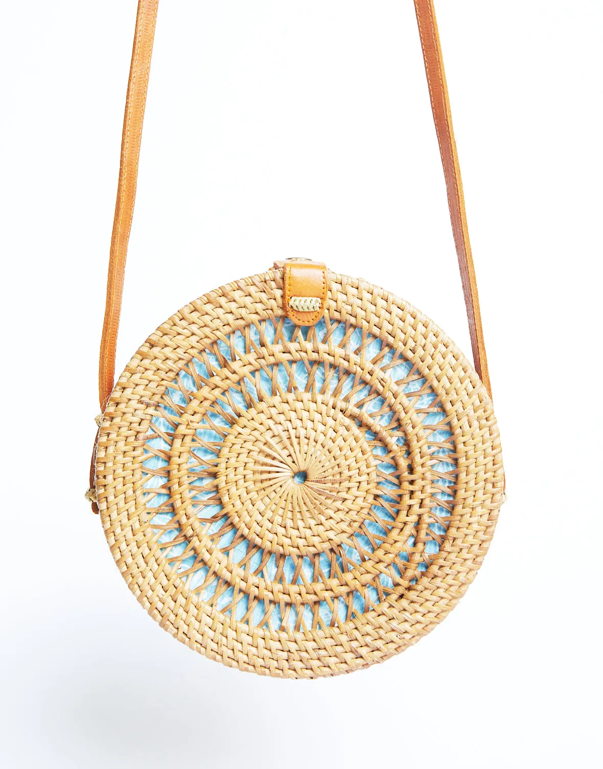 Near and Far Round Straw Bag