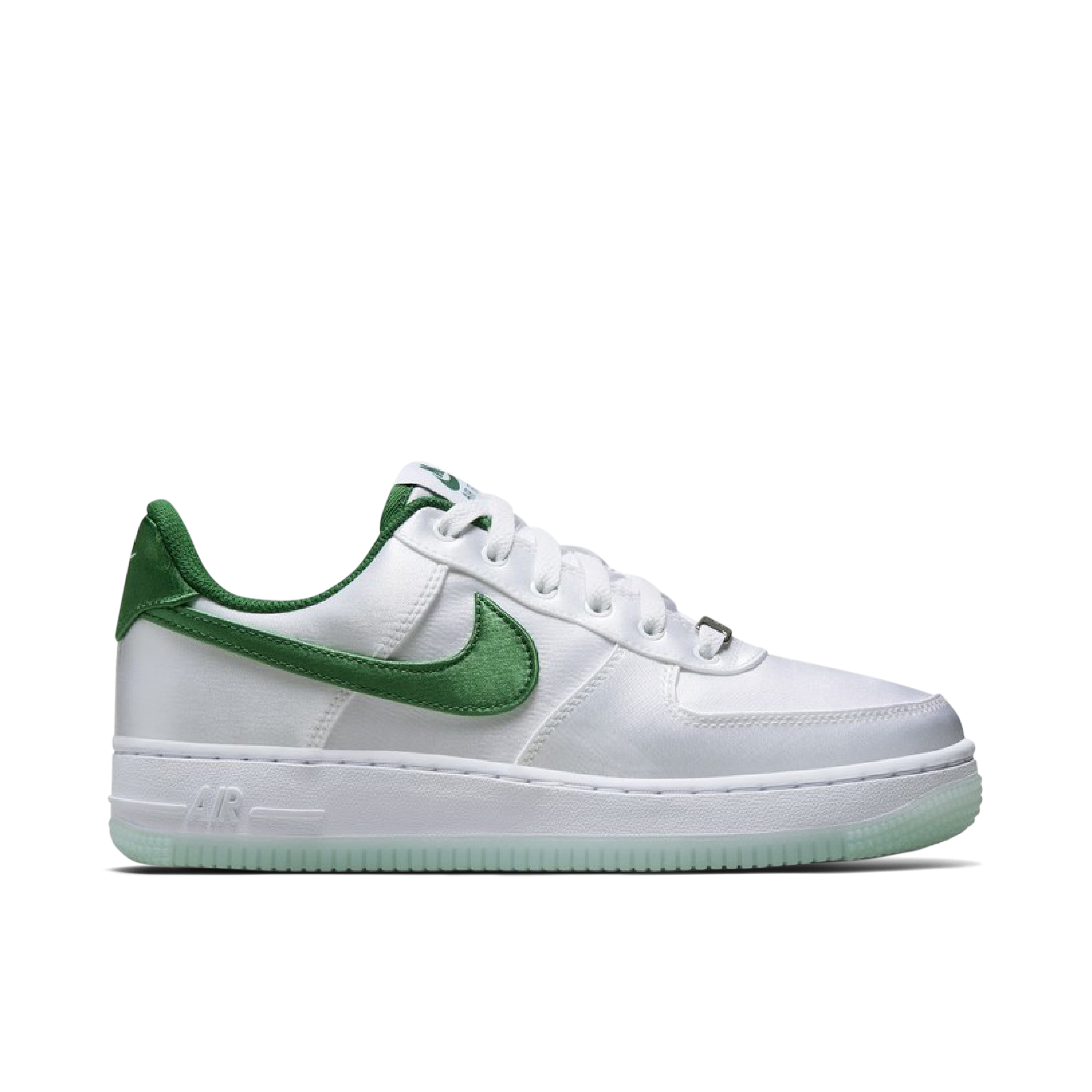 Nike Air Force 1 Low '07 Satin White Green Womens | DX6541-101 | Laced