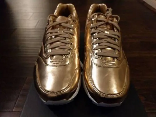 Nike Air Max 1 Premium iD Liquid Metal Bronze Metallic R...