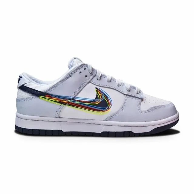 Nike Dunk Low 3D Swoosh White Grey