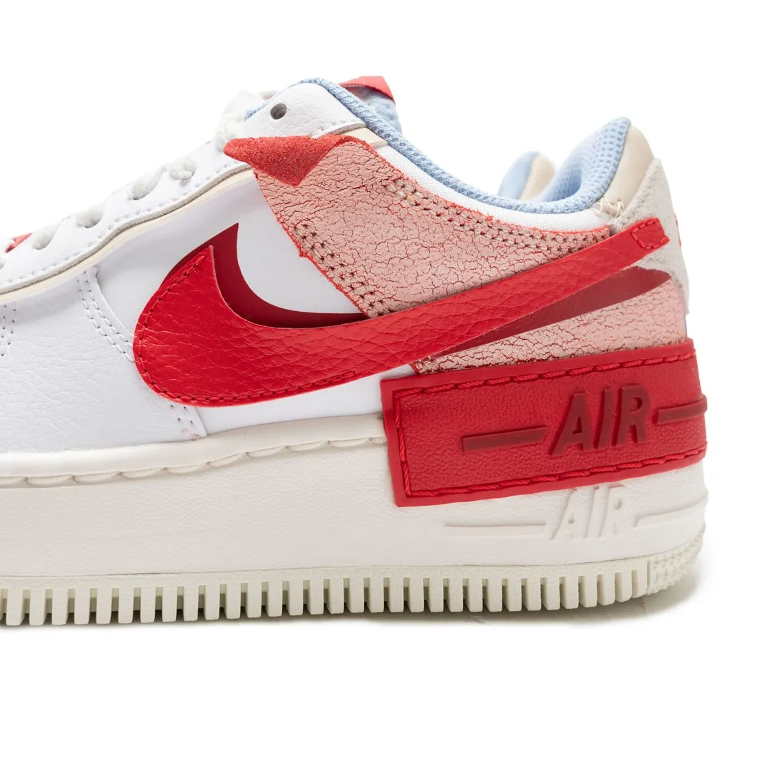 Nike Women Air Force 1 Shadow (summit white / university red-gym red)