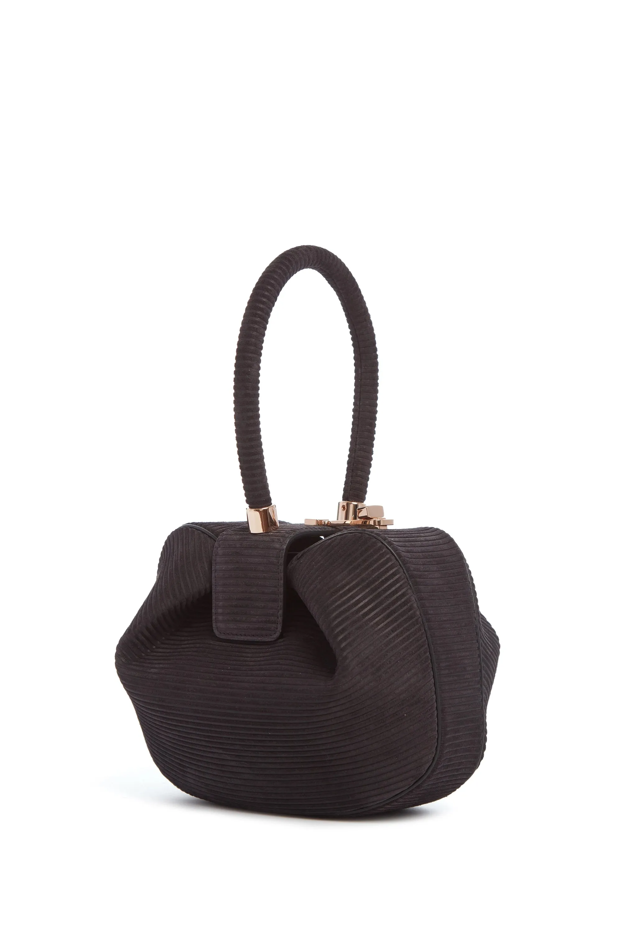 Nina Bag in Chocolate Corded Suede