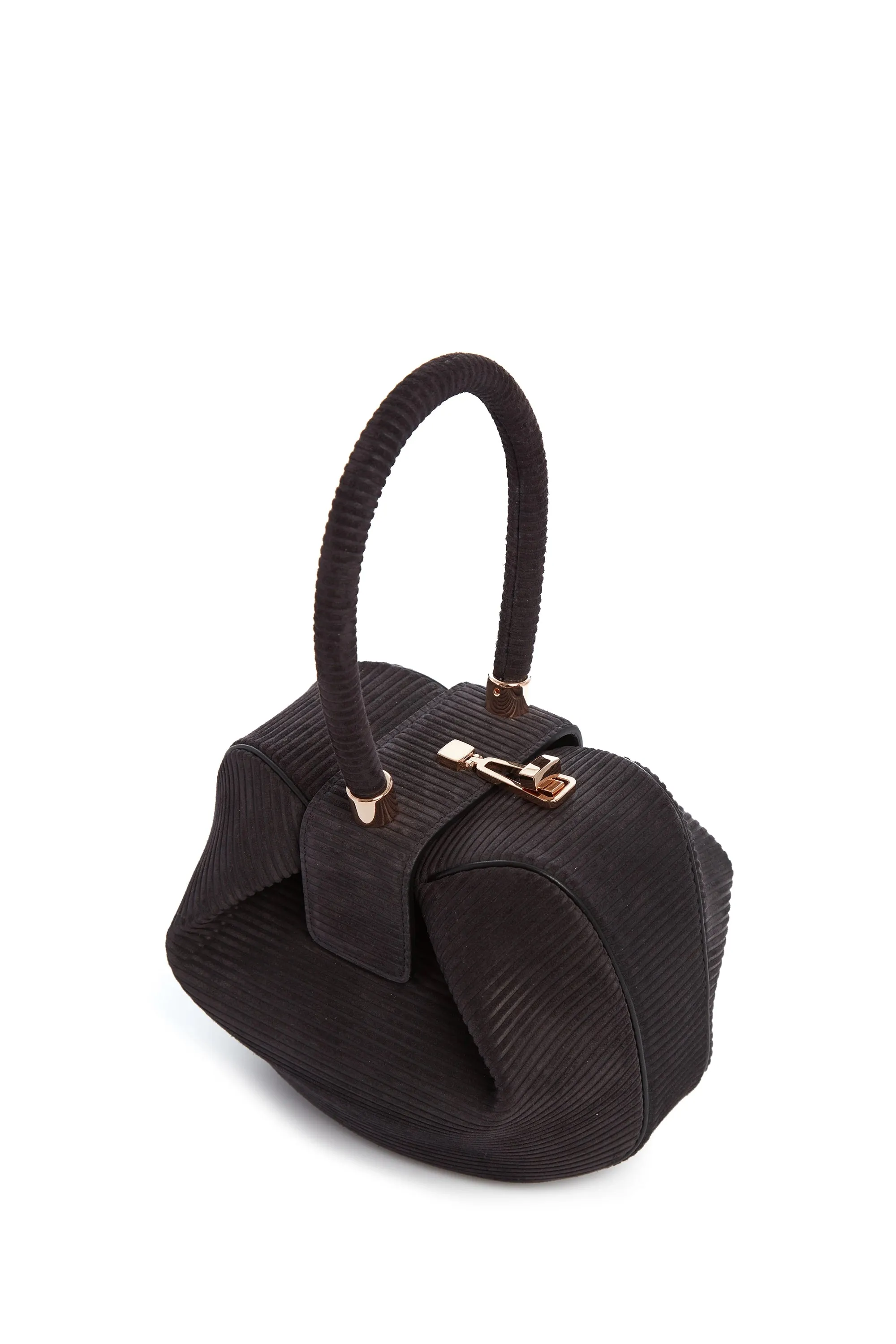 Nina Bag in Chocolate Corded Suede