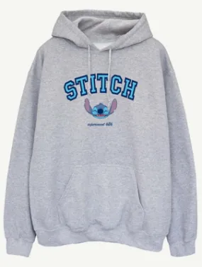 NW2 Disney Lilo & Stitch College Grey Printed Hoodie | Women | George at ASDA