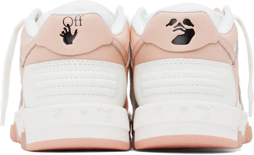 Off-White & Pink 'Out Of Office' Sneakers