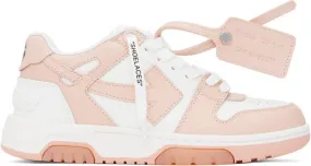 Off-White & Pink 'Out Of Office' Sneakers