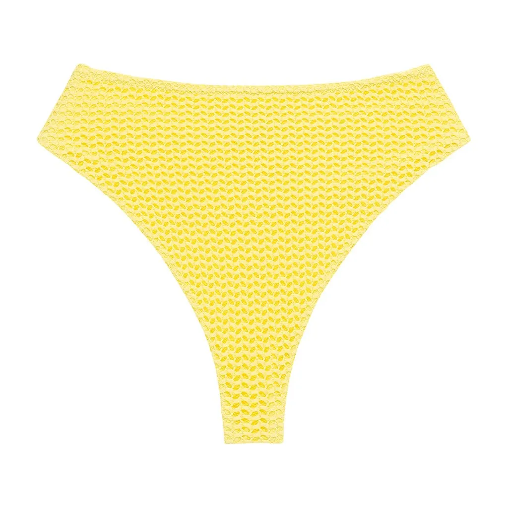 Paula Bikini Bottom | Yellow Crochet