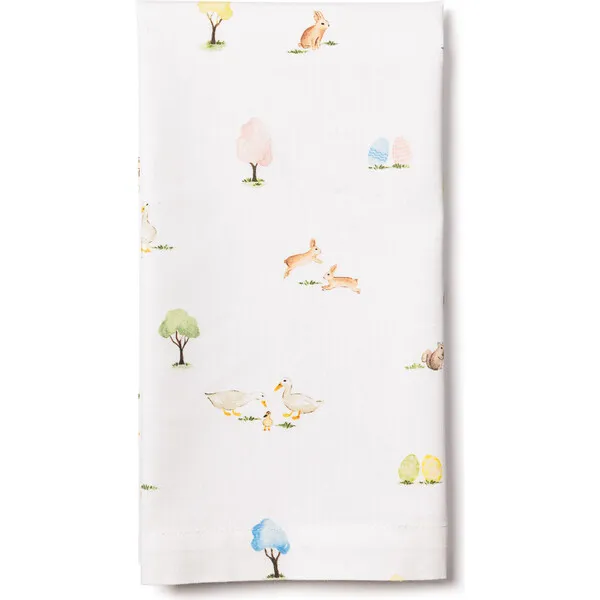 Petite Plume Set of 4 Napkins, Easter Gardens