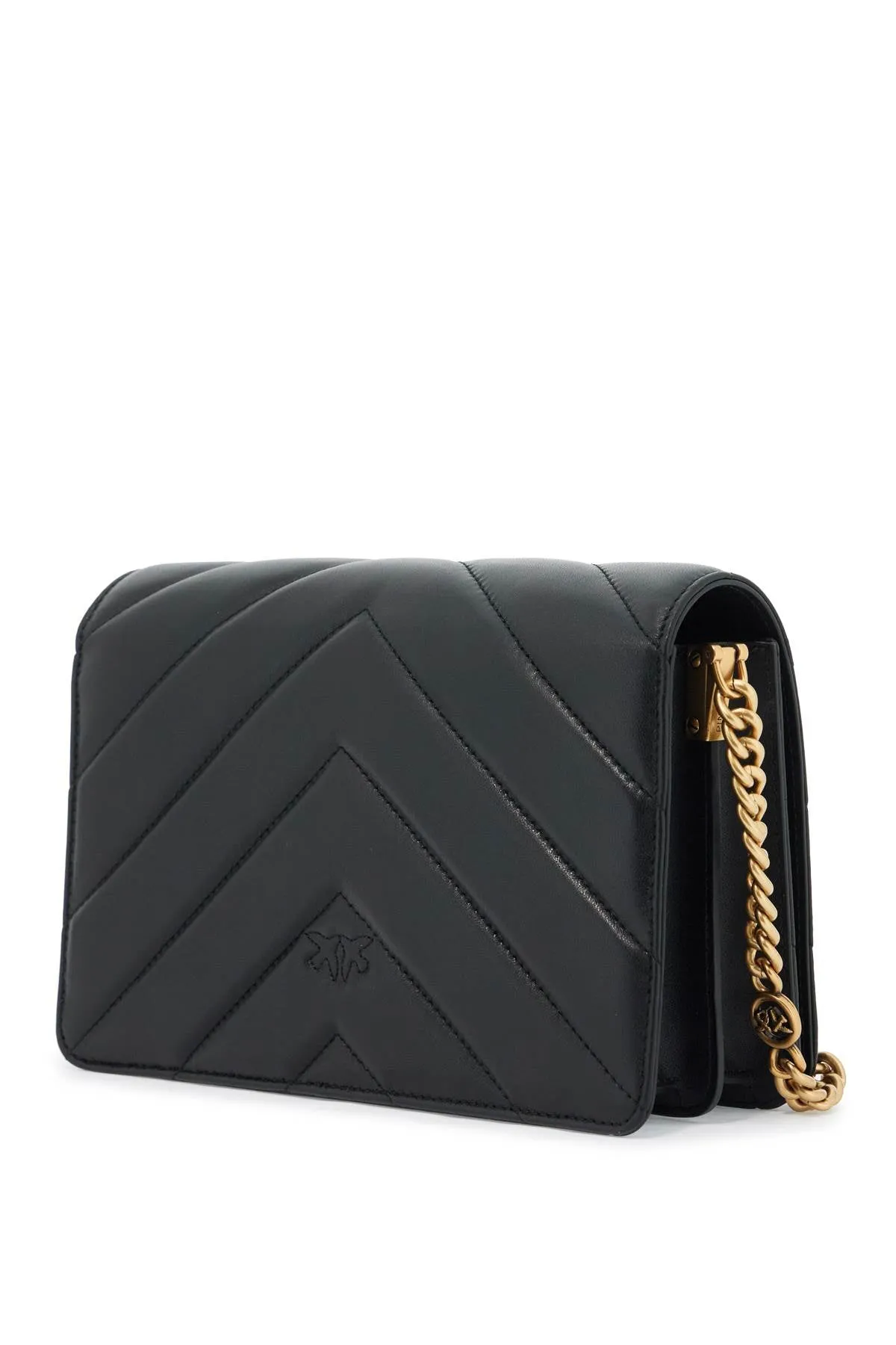 PINKO love click big chevron bag