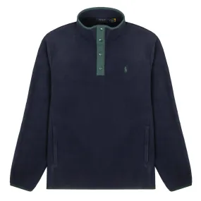 Polo Ralph Lauren Mockneck Pullover Fleece Aviator Navy