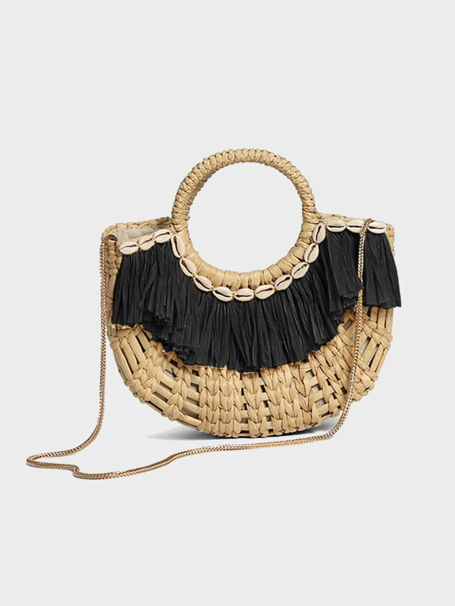     POOLSIDE  The Holly Mini Raffia Bag    