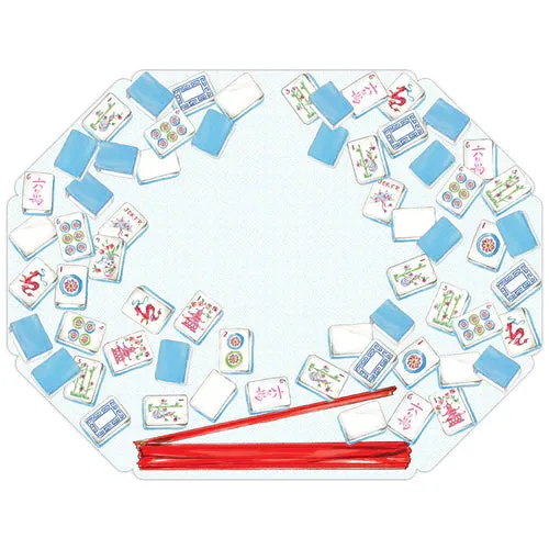 Posh Mahjong Tiles Border Placemats