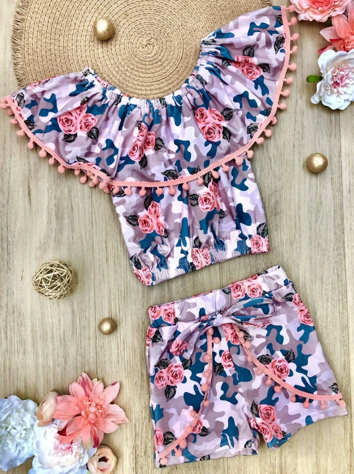 Precious Flower Short Set