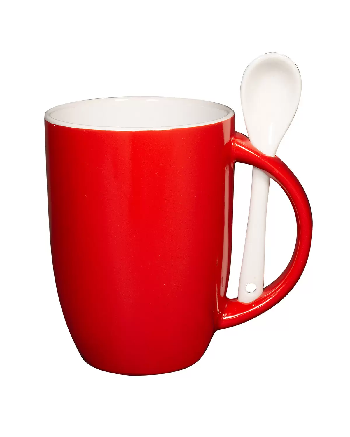 Promo Goods  CM124 12oz Dapper Ceramic Mug With Spoon SKU: CM124