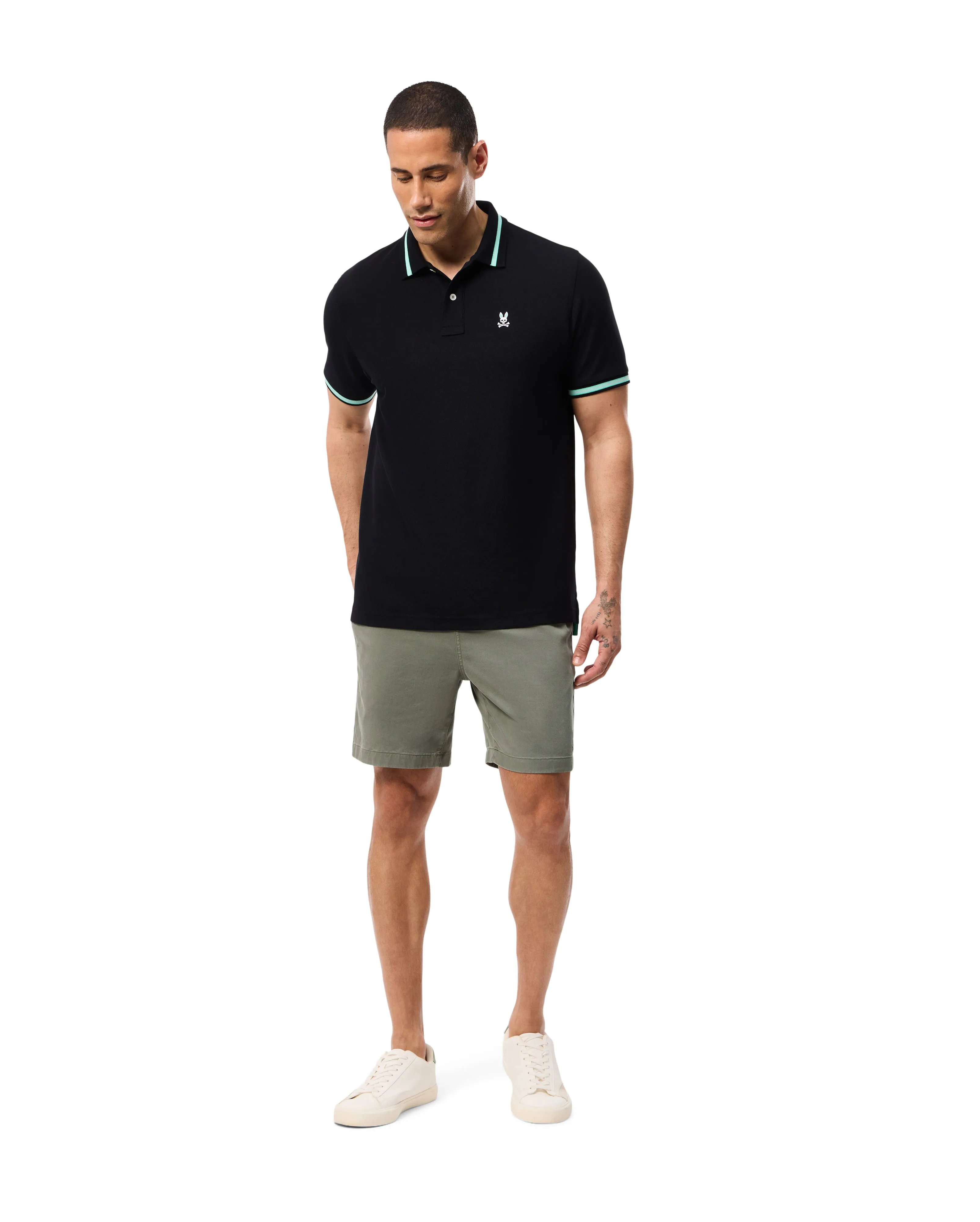 Psycho Bunny Men's Irving Polo - Black