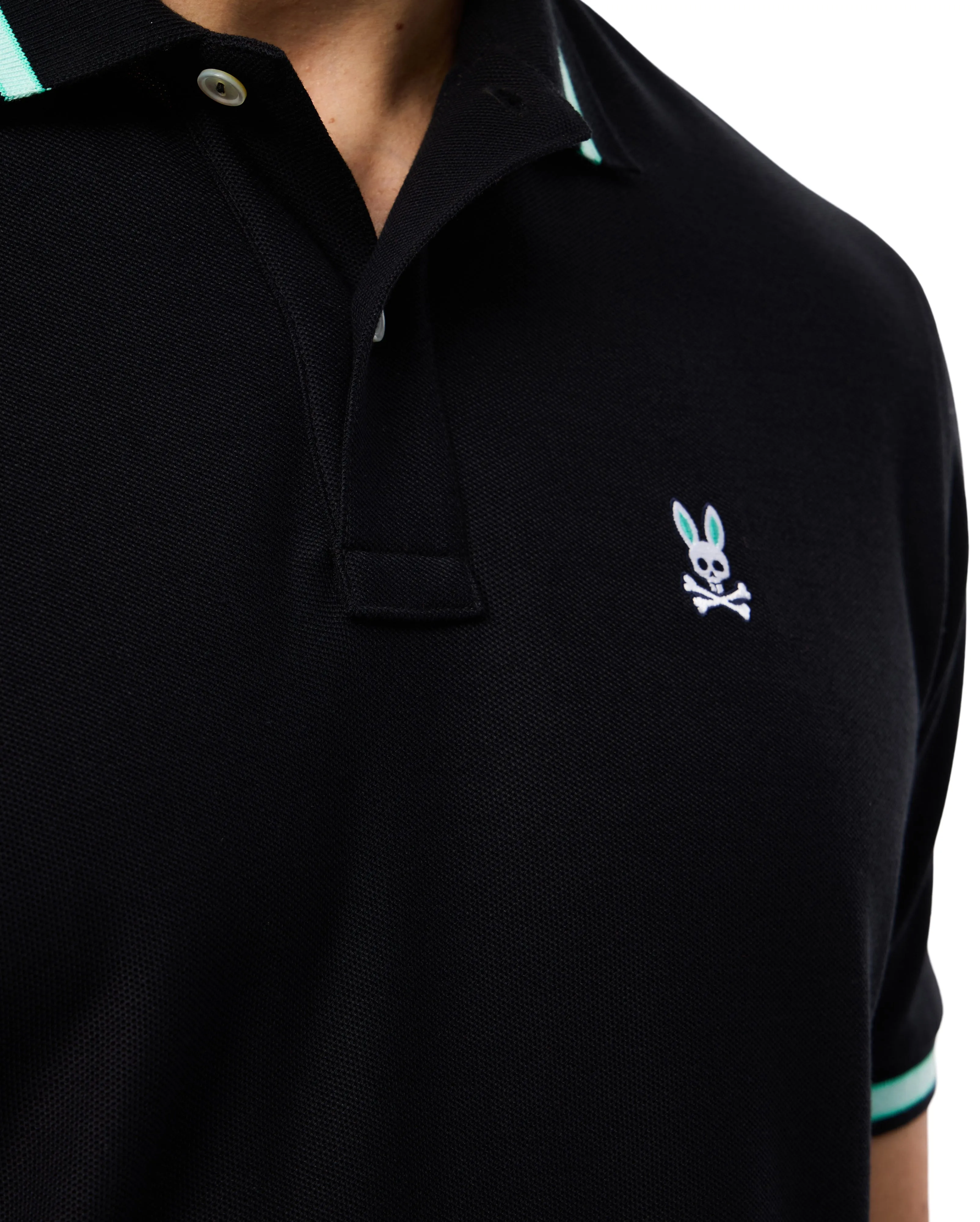 Psycho Bunny Men's Irving Polo - Black