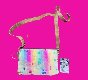 Rainbow Hair On Hide Crossbody