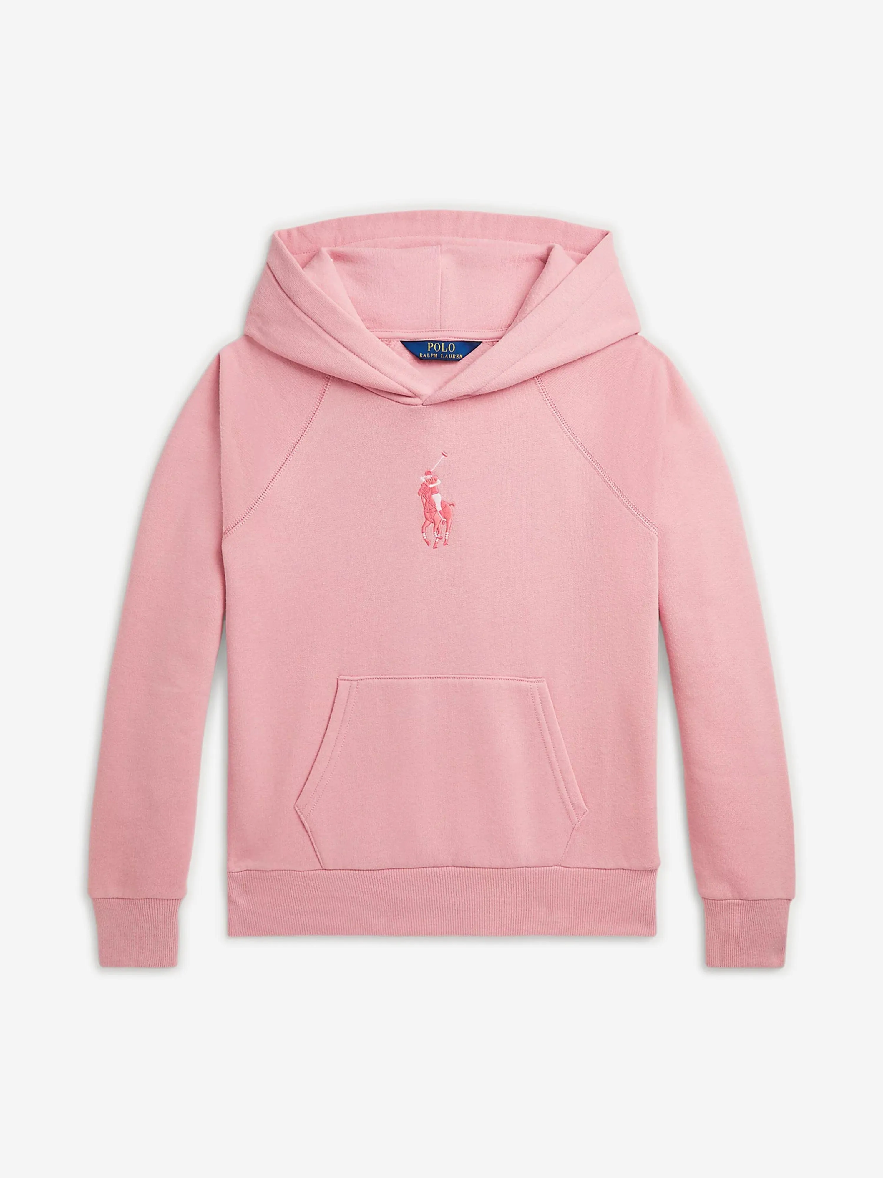 Ralph Lauren Girls Logo Hoodie in Pink