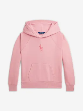 Ralph Lauren Girls Logo Hoodie in Pink