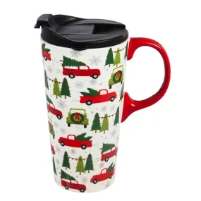 Red Truck Travel Mug