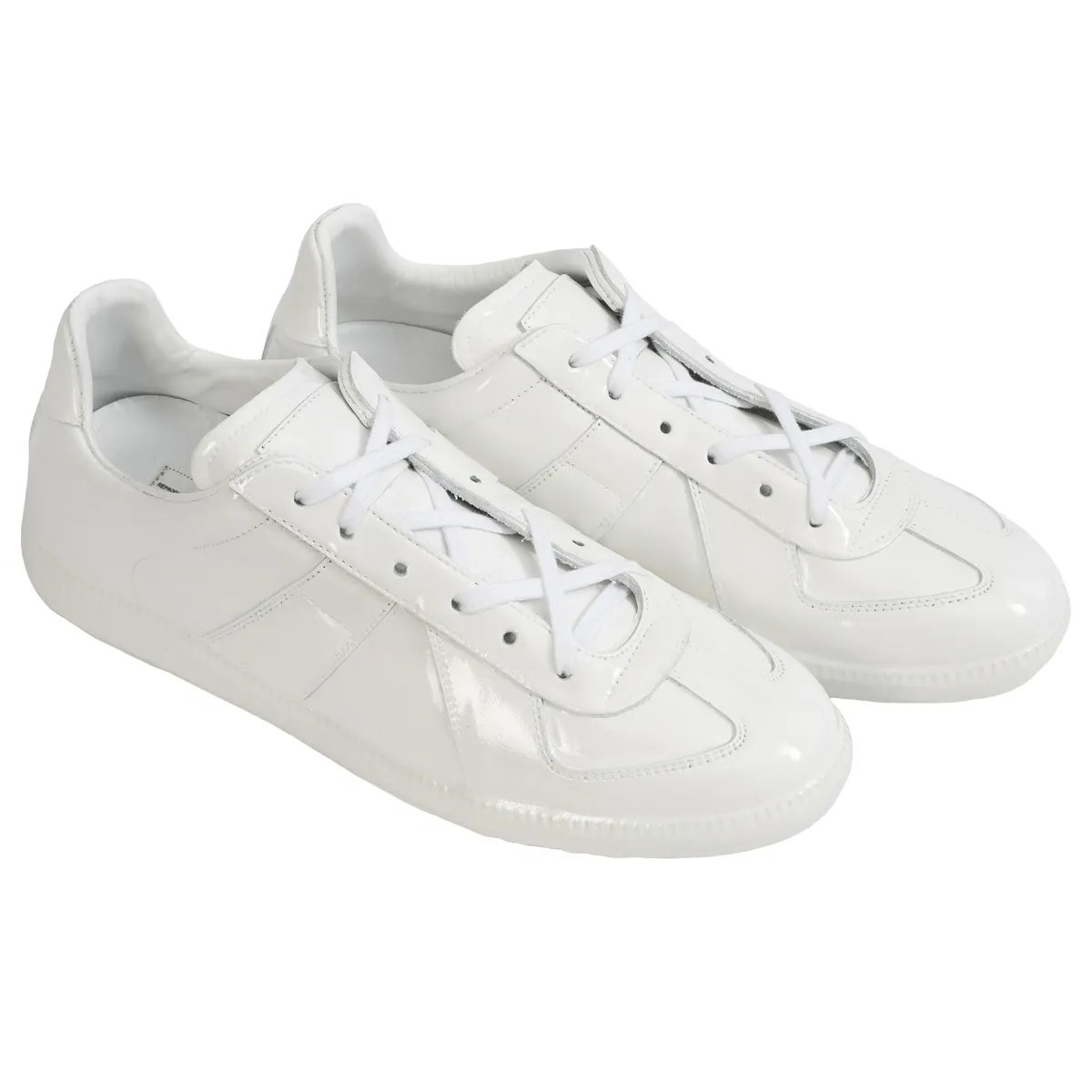 Replica Patent Leather Sneakers - White