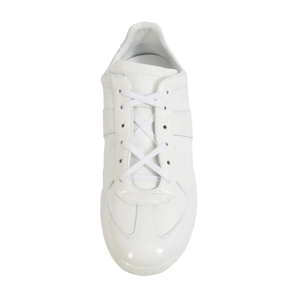 Replica Patent Leather Sneakers - White