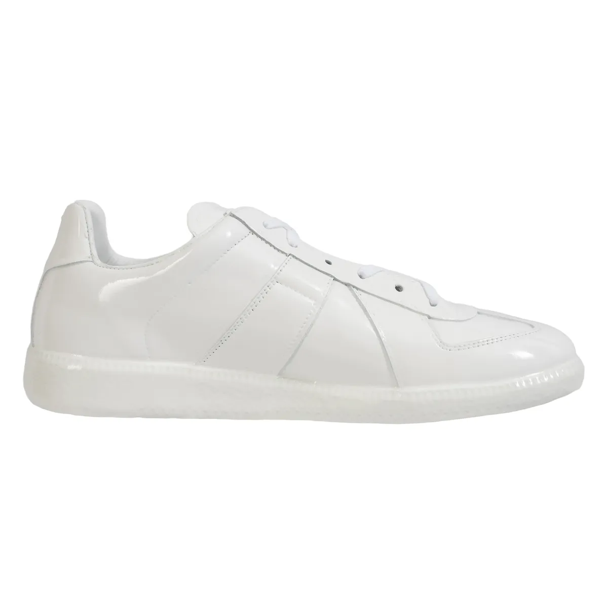 Replica Patent Leather Sneakers - White