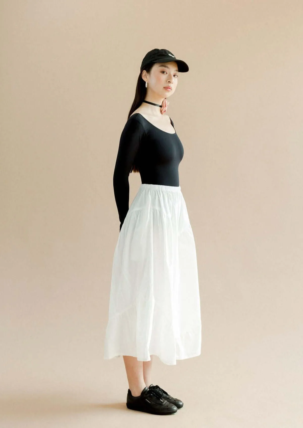 Rhonda Skirt - White Poplin