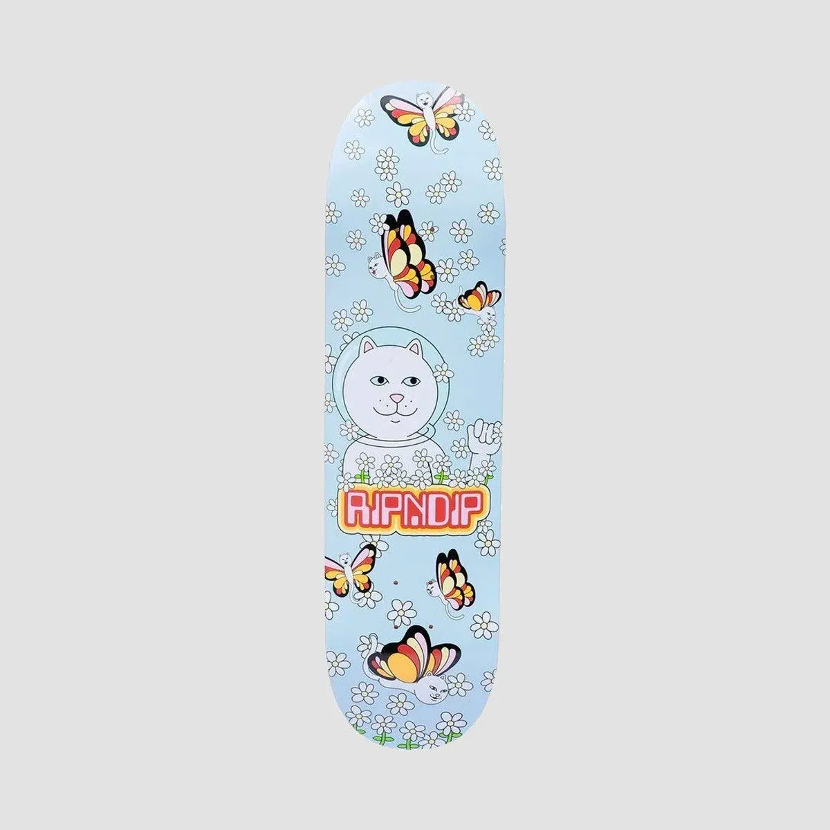 Ripndip Butterfly Skateboard Deck Lavender - 8.5