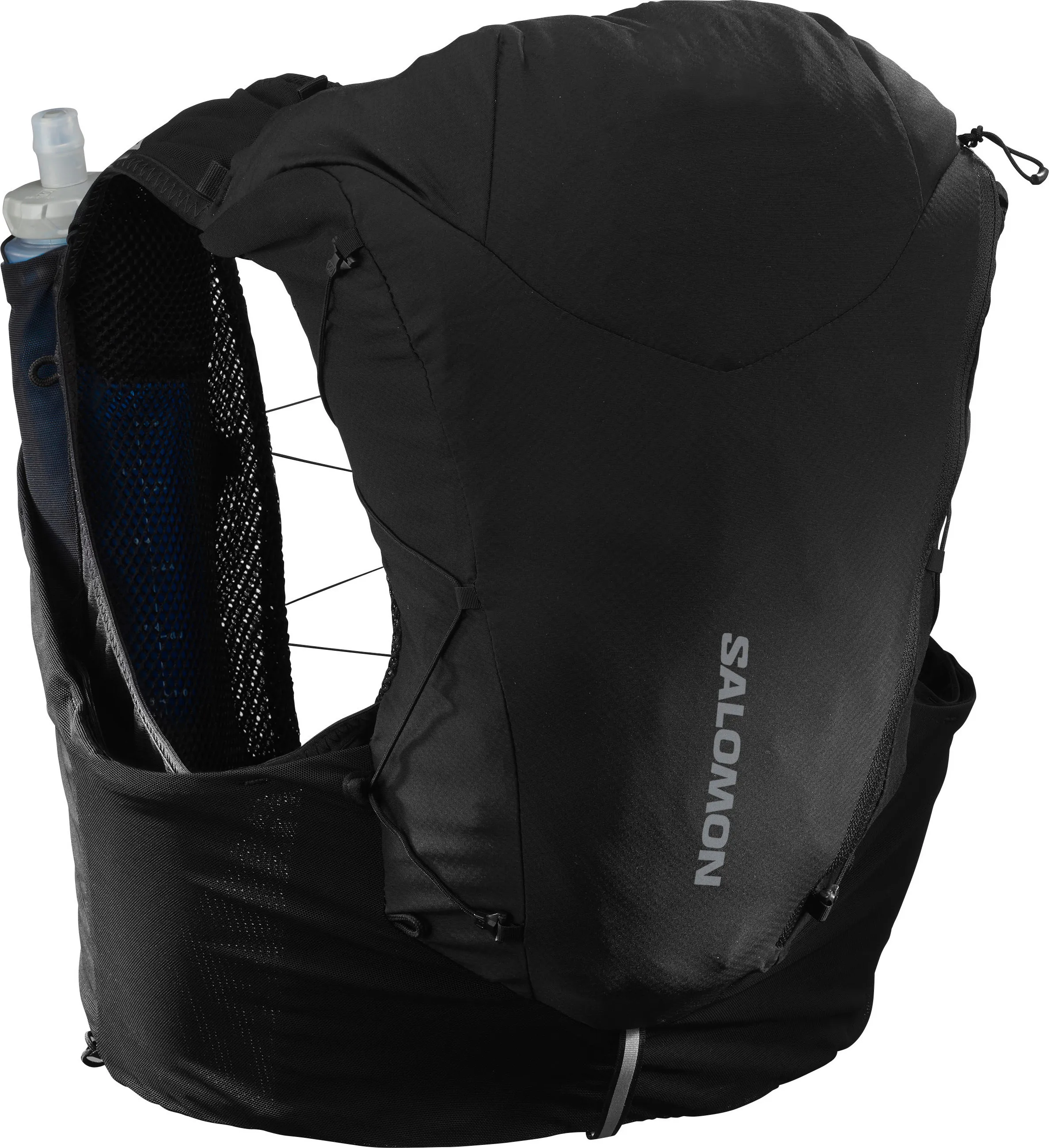 Salomon Adv Skin 12 With Flasks Black/Ebony | Buy Salomon Adv Skin 12 With Flasks Black/Ebony here | Outnorth