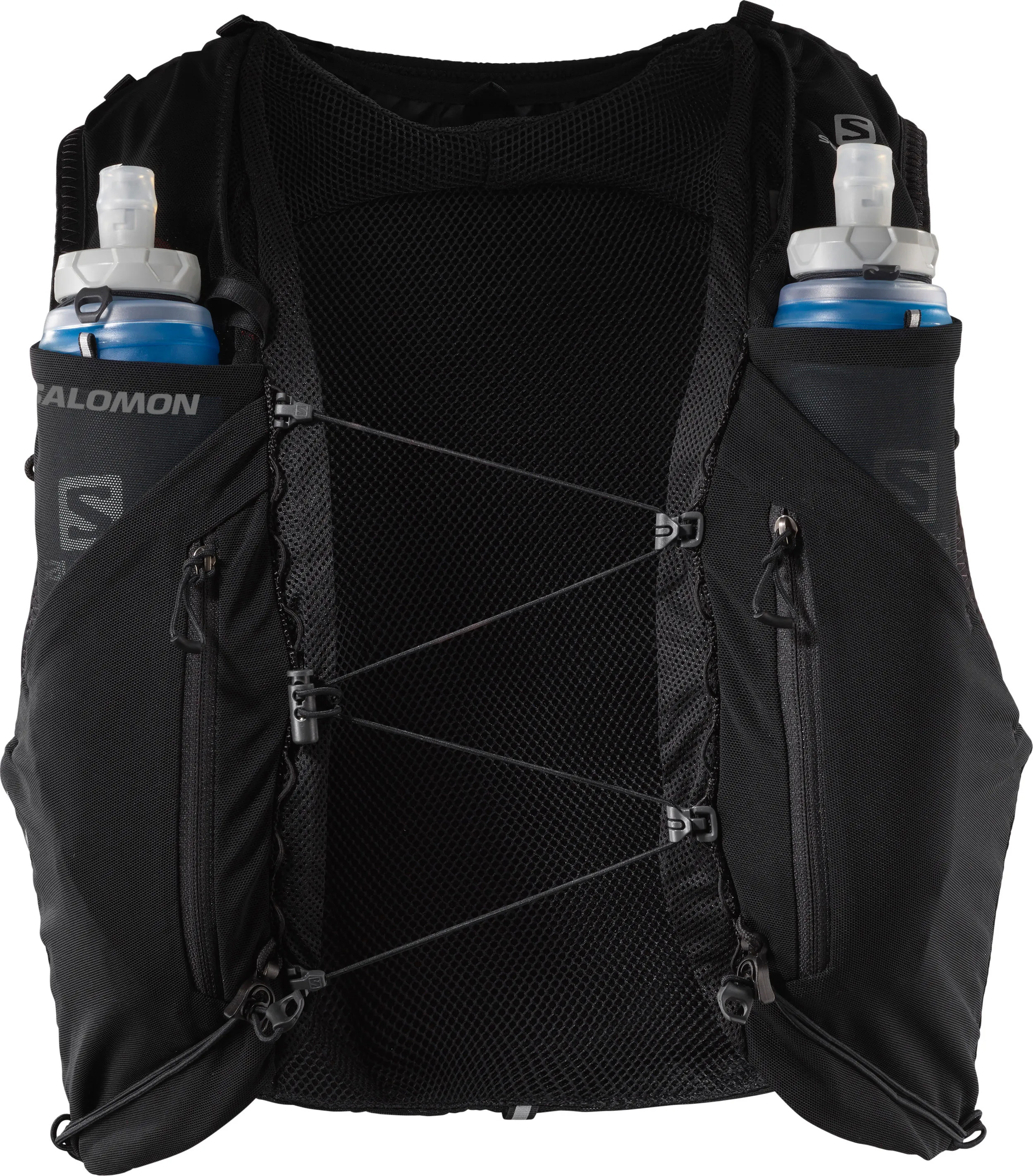 Salomon Adv Skin 12 With Flasks Black/Ebony | Buy Salomon Adv Skin 12 With Flasks Black/Ebony here | Outnorth