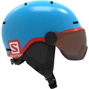 Salomon Ski Helmets Kids Grom Visor Blue