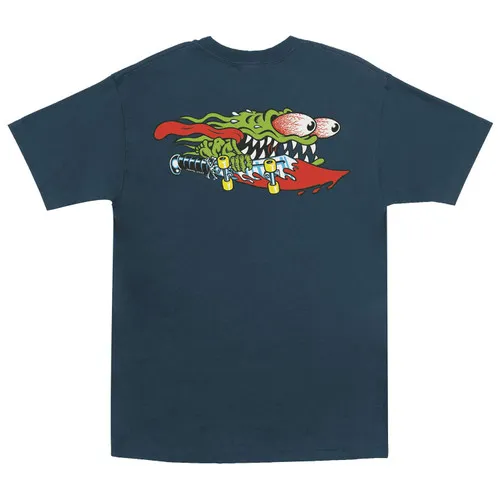 Santa Cruz Skateboards Shirt Meek Slasher Harbor Blue