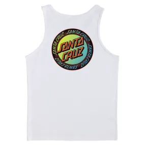 Santa Cruz Skateboards Tank Top Shirt Loud Ringed Dot White