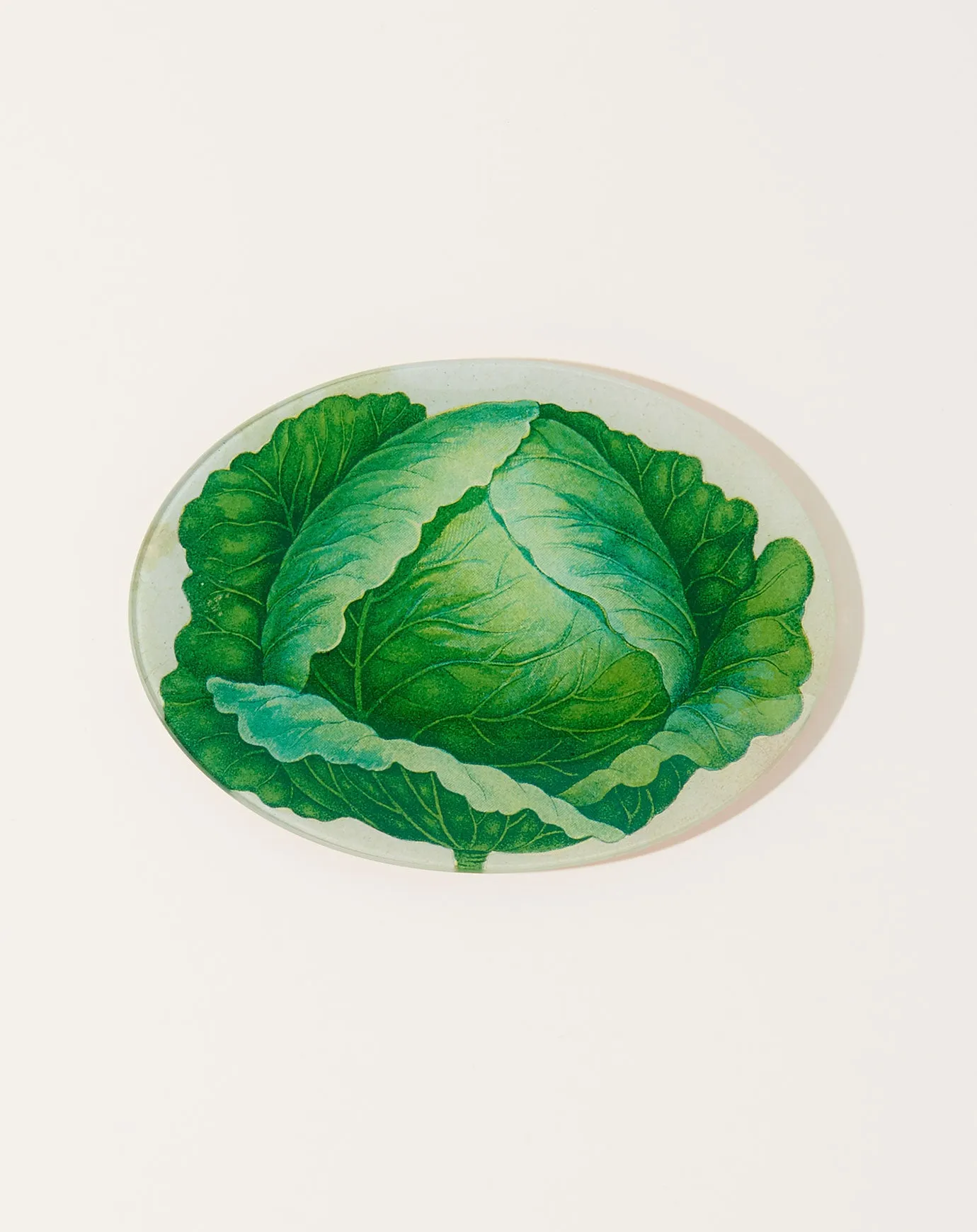 Scrapbook Cabbage Oval Plate