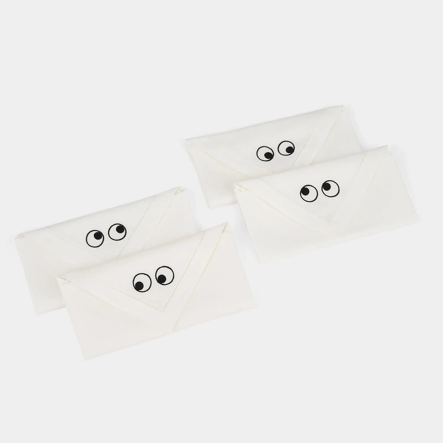 Set of 4 Eyes Napkins-              